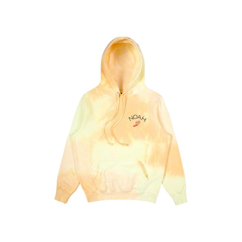 Large Yellow Sun Dyed Winged Foot Hoodie